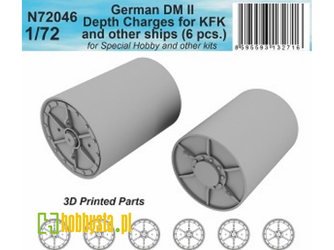 German Dm Ii Depth Charges For Kfk And Other Ships (6 Pcs) - image 1 German Dm Ii Depth Charges For Kfk And Other Ships (6 Pcs) - image 1