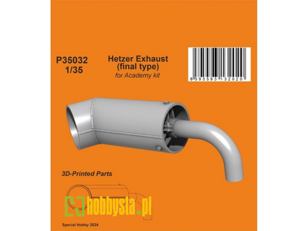 Hetzer Exhaust (Final Type) (For Academy) - image 1 Hetzer Exhaust (Final Type) (For Academy) - image 1