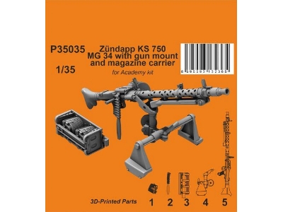 Zündapp Ks 750 Mg 34 With Gun Mount And Magazine Carrier (For Academy) - image 1