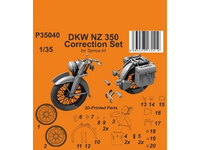 Dkw Nz 350 Correction Set (For Tamiya) - image 1