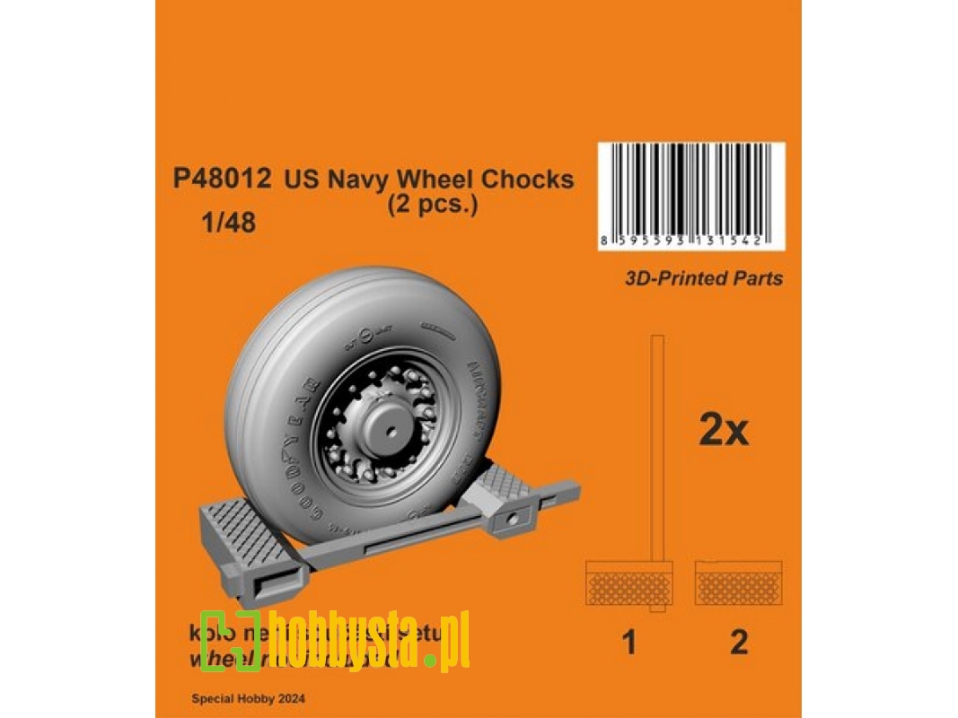 Us Navy Wheel Chocks (2pcs) - image 1 Us Navy Wheel Chocks (2pcs) - image 1