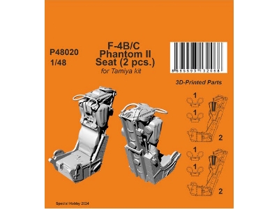 F-4b/C Phantom Ii Seat (2pcs) (For Tamiya) - image 1