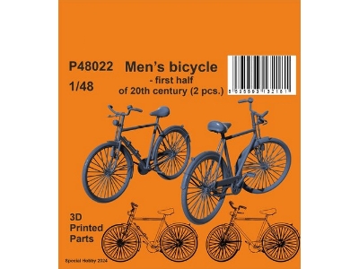Men's Bicycle - First Half Of 20th Century (2pcs) - image 1