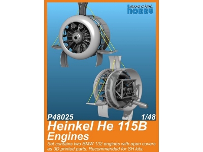 Heinkel He 115b Engines (For Special Hobby) - image 1