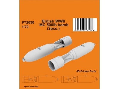 British Wwii Mc 500lb Bomb (2pcs) - image 1