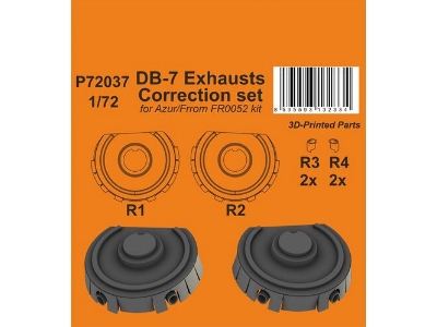 Db-7 Exhausts Correction Set (For Azur/Frrom Fr0052) - image 1