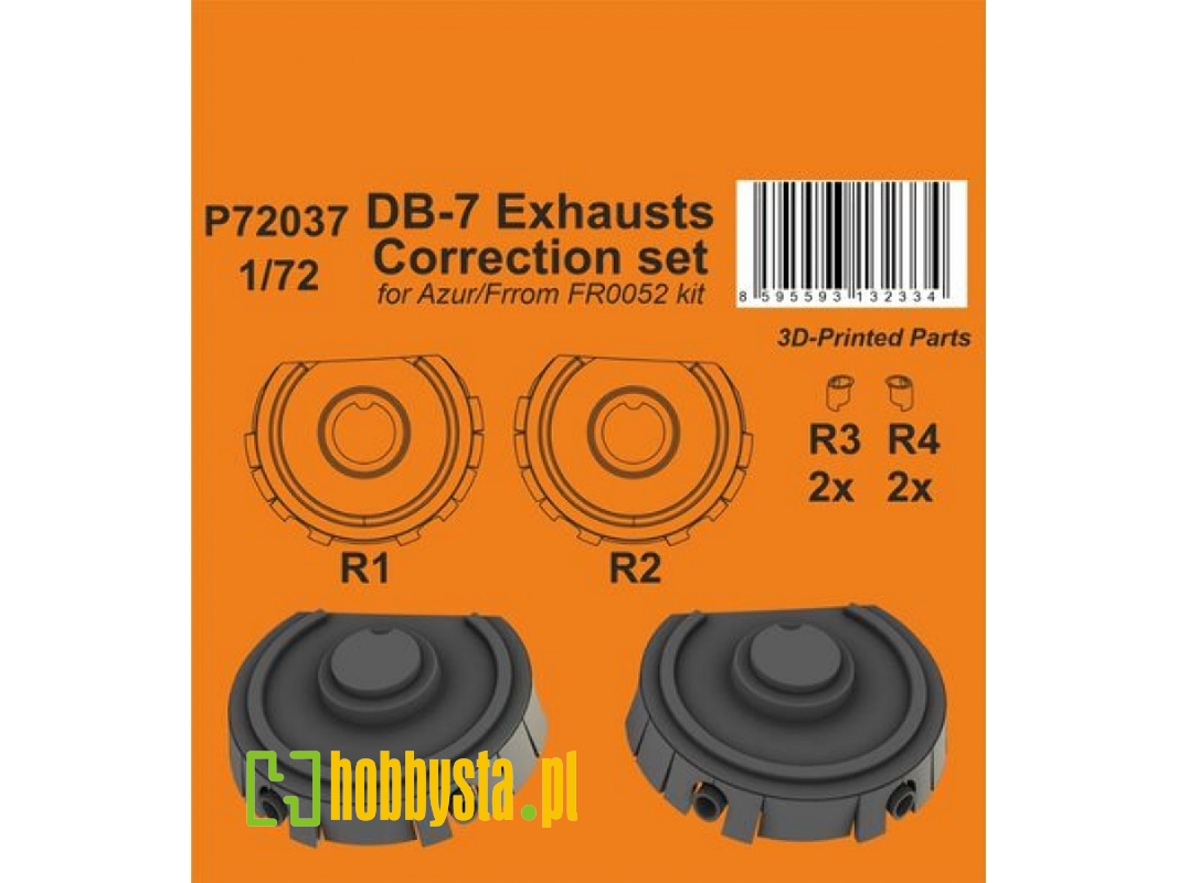Db-7 Exhausts Correction Set (For Azur/Frrom Fr0052) - image 1 Db-7 Exhausts Correction Set (For Azur/Frrom Fr0052) - image 1