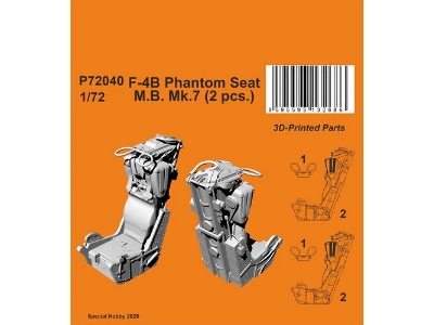 F-4b Phantom Seat M.B. Mk.7 (2pcs) - image 1
