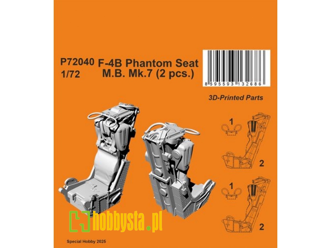 F-4b Phantom Seat M.B. Mk.7 (2pcs) - image 1 F-4b Phantom Seat M.B. Mk.7 (2pcs) - image 1