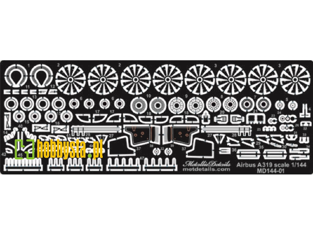 Airbus A319 Detailing Set For Aircraft (Designed To Be Used With Revell Kits) - image 1 Airbus A319 Detailing Set For Aircraft (Designed To Be Used With Revell Kits) - image 1