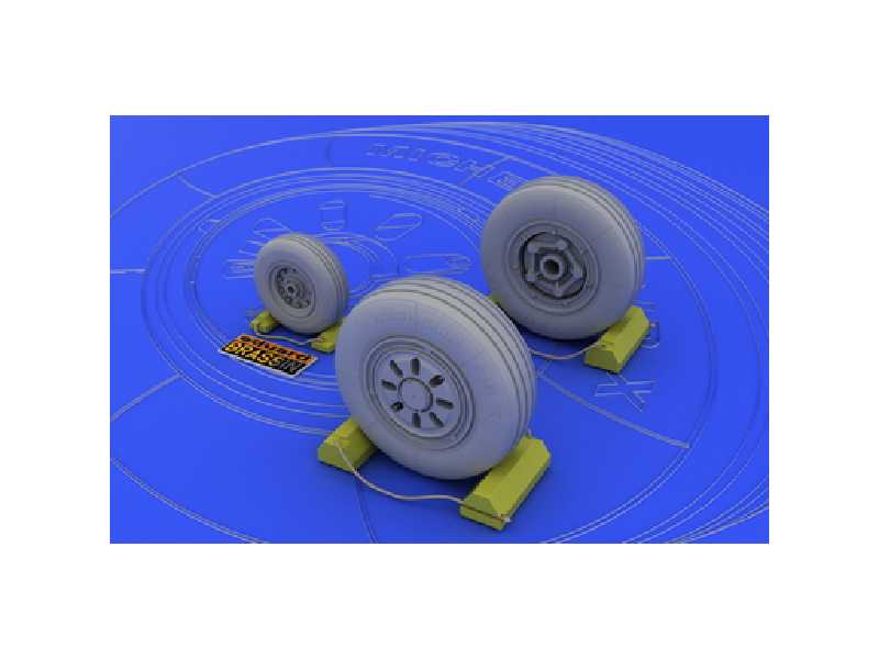 F-22A wheels 1/48 - Academy Minicraft - image 1