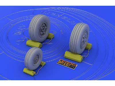 F-22A wheels 1/48 - Academy Minicraft - image 3