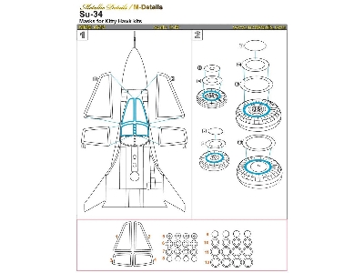 Sukhoi Su-34 Masks (Designed To Be Used With Kitty Hawk Models Kits) - image 1