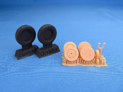 Gloster Gladiator - Wheels 3d-printed (For Icm Kits) - image 1