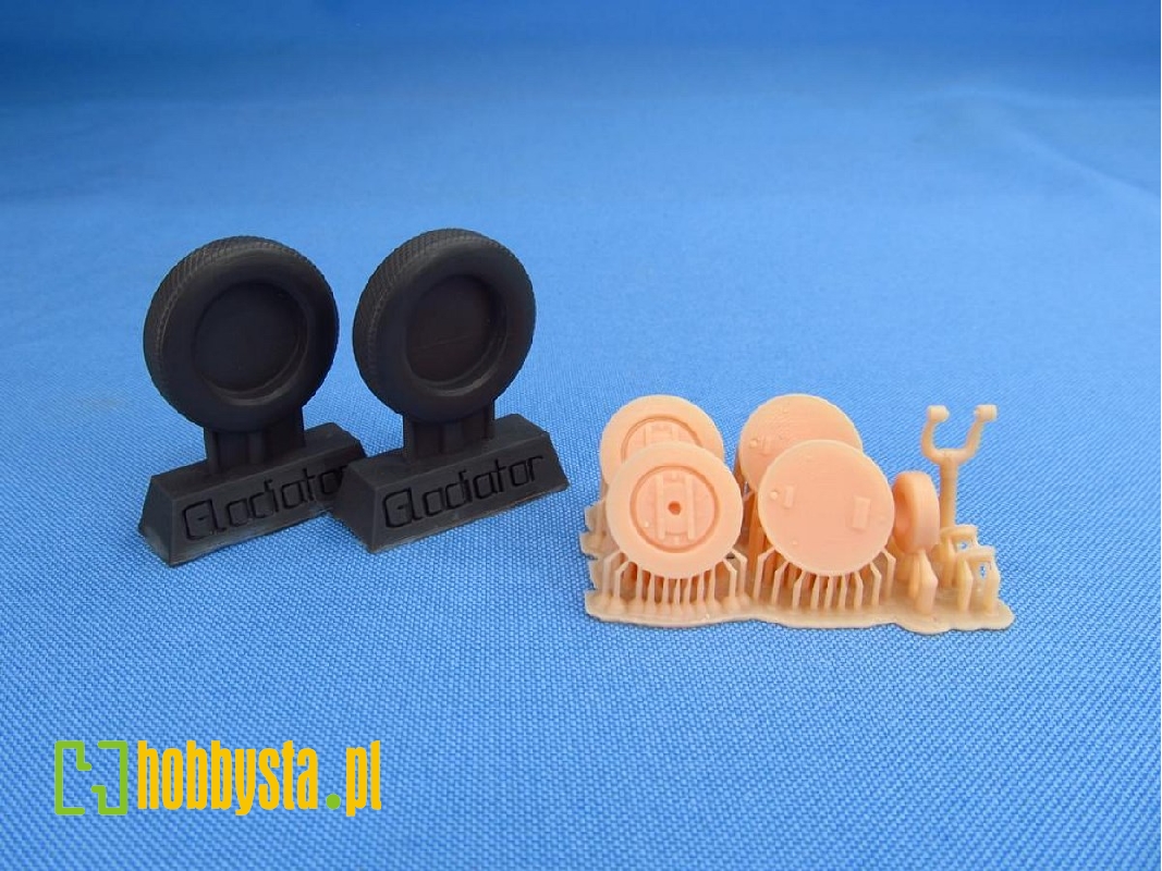 Gloster Gladiator - Wheels 3d-printed (For Icm Kits) - image 1 Gloster Gladiator - Wheels 3d-printed (For Icm Kits) - image 1