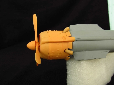 Fiat Cr.42 Falco - Cowling And Engine 3d-printed (For Icm Kits) - image 5