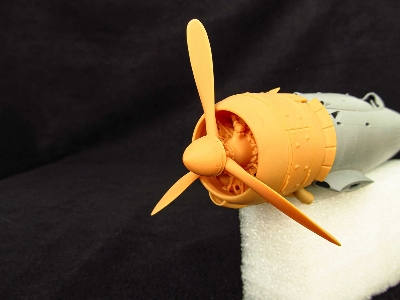 Fiat Cr.42 Falco - Cowling And Engine 3d-printed (For Icm Kits) - image 6