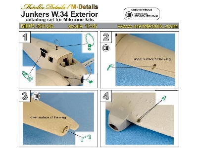 Junkers W.34 Exterior Details (Designed To Be Used With Mikro-mir Kits) - image 1