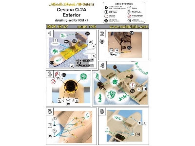Cessna O-2a Exterior Details (Designed To Be Used With Icm And Revell Kits) - image 1