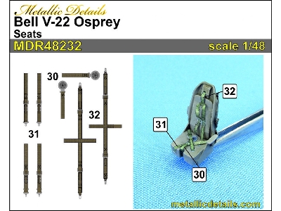 Bell V-22 Osprey - Seats 3d-printed (For Hobby Boss Kits) - image 5
