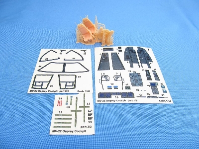 Bell-boeing Mv-22 Osprey - 3d-printed Interior Seats And Decals (For Hobby Boss Kits) - image 1