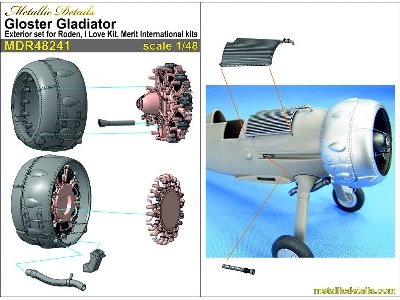 Gloster Gladiator - Exterior 3d-printed (For I Love Kit, Merit And Roden Kits)) - image 2