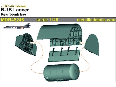 Rockwell B-1 B Lancer - Rear Bomb Bay 3d-printed (For Monogram And Revell Kits) - image 2