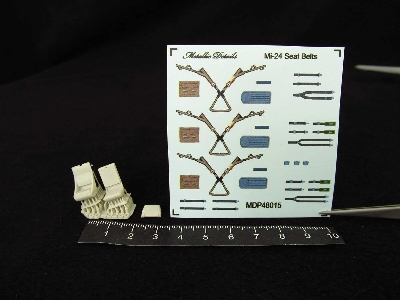 Mil Mi-24 D Seats X 2 And Seatbelts (3d-printed) - image 1