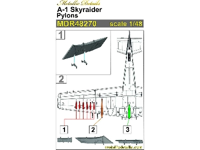 Douglas A-1j Skyraider - Pylons 3d-printed (For Tamiya Kits) - image 7
