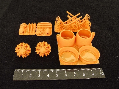 Gotha Go-244 B - Cowlings And Engines 3d-printed (For Icm Kits) - image 1