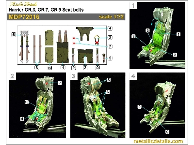 Bae Harrier Gr.3 / Gr.7 And Gr.9 - Ejection Seat 3d-printed - image 6