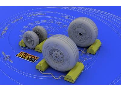 F-4J/ S wheels 1/48 - Hasegawa - image 2