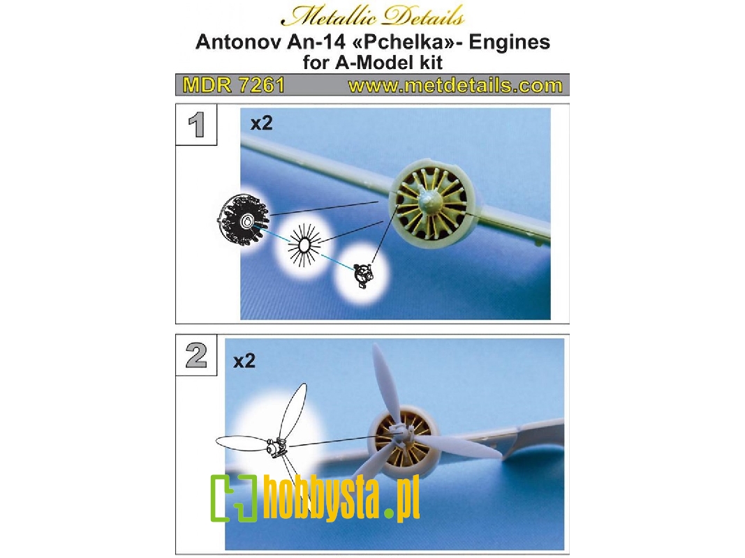 Antonov An-14 Pchelka - Engines (Designed To The Used With A-model Kits) - image 1 Antonov An-14 Pchelka - Engines (Designed To The Used With A-model Kits) - image 1