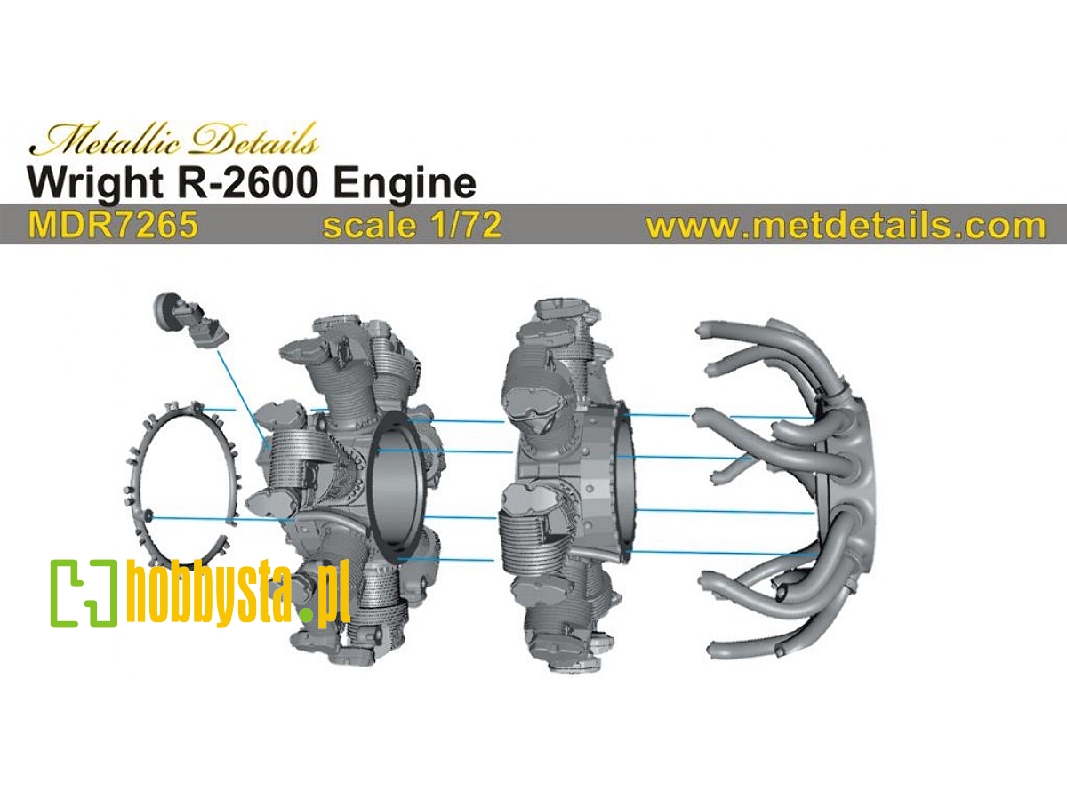 Wright R-2600 Twin Cyclone Engine (1 Piece) - image 1 Wright R-2600 Twin Cyclone Engine (1 Piece) - image 1