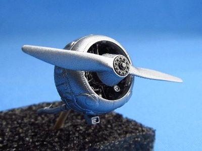 Gloster Gladiator - 3d-printed Exterior Set - Cowling, Engine, Exhausts, Radiator, Wheels Etc - image 8