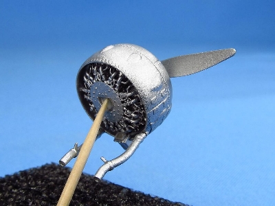 Gloster Gladiator - 3d-printed Exterior Set - Cowling, Engine, Exhausts, Radiator, Wheels Etc - image 9