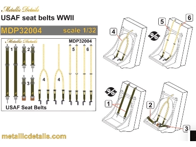 Usaf Wwii Seat Belts - image 1