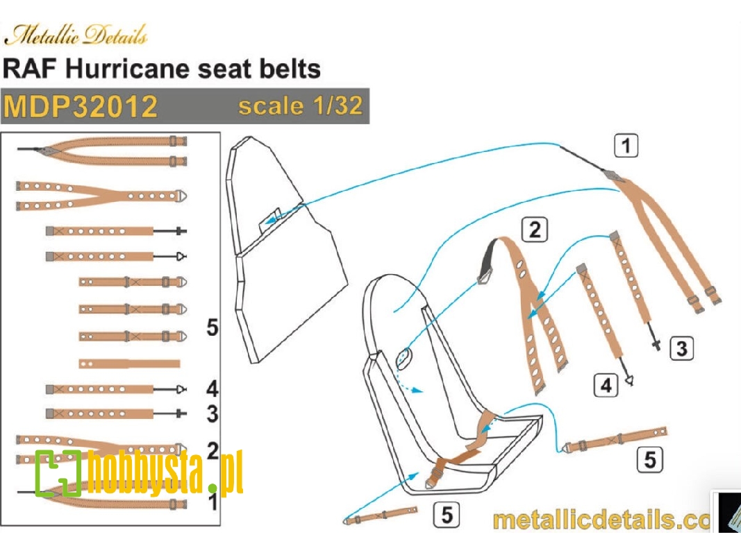 Hawker Hurricane - Raf Seat Belts - image 1 Hawker Hurricane - Raf Seat Belts - image 1