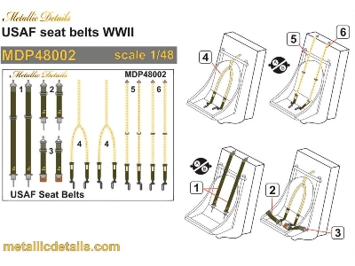 Usaf Wwii Seat Belts - image 1