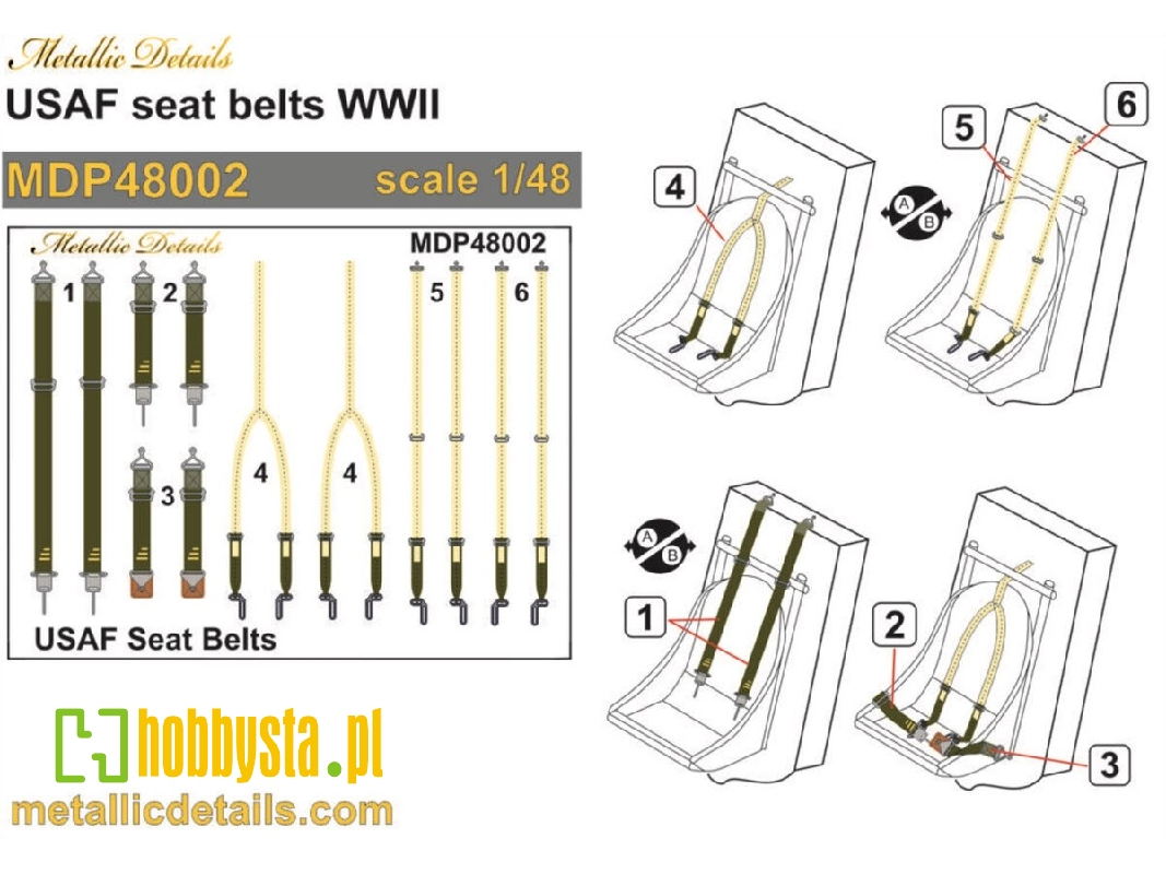 Usaf Wwii Seat Belts - image 1 Usaf Wwii Seat Belts - image 1