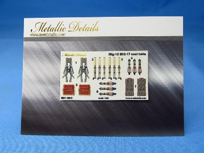 Mikoyan Mig-15 / Mig-17 -  3d-printed Seat Belts Decals - image 1