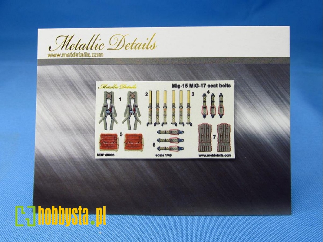 Mikoyan Mig-15 / Mig-17 - 3d-printed Seat Belts Decals - image 1 Mikoyan Mig-15 / Mig-17 - 3d-printed Seat Belts Decals - image 1
