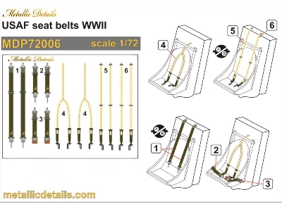 Usaf Wwii Seat Belts - image 1