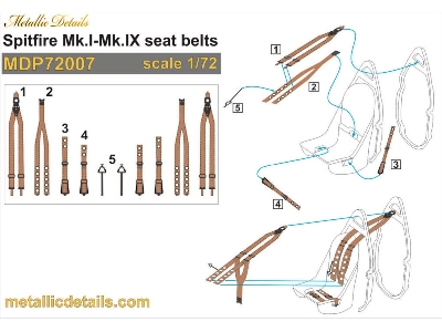 Supermarine Spitfire Mk.I - Mk.Ix - Seat Belts - image 1