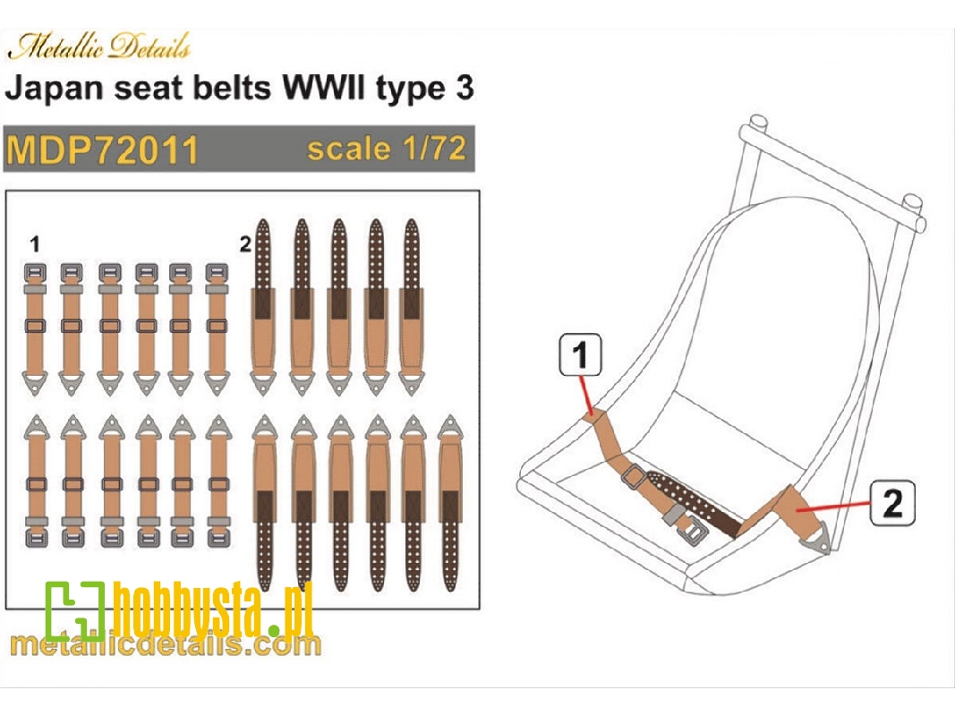 Japanese Wwii Seat Belts Type 3 - image 1 Japanese Wwii Seat Belts Type 3 - image 1