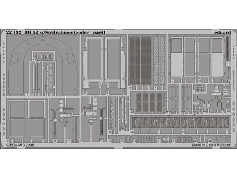 BR 52 w/ Steifrahmentender p.  1 1/72 - Hobby Boss - image 1