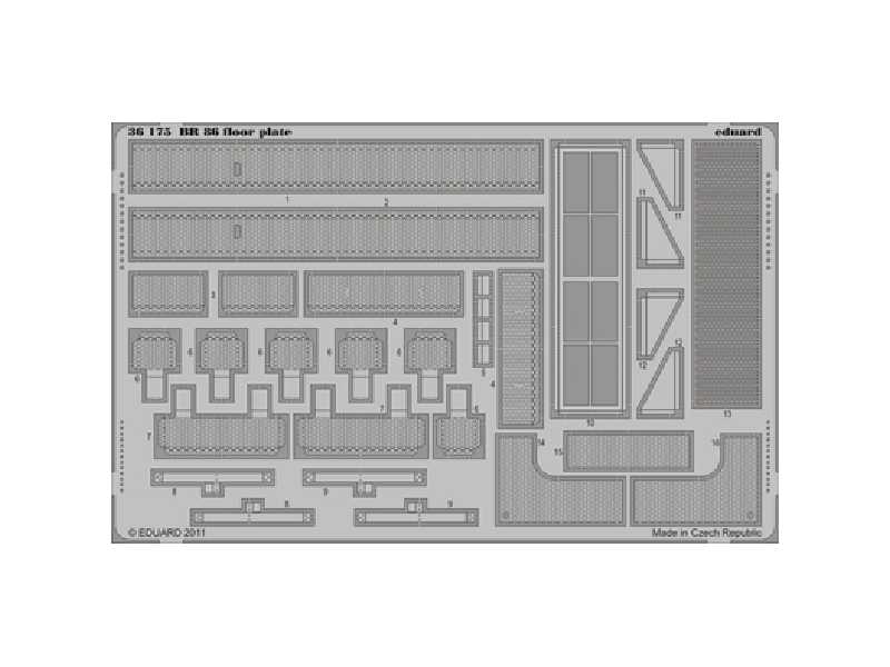 BR 86 floor plate 1/35 - Trumpeter - image 1