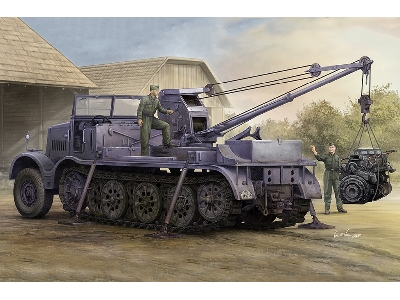 Schwerer Zugkraftwagen 18 T With 6 T Billstein-crane - Sd.Kfz.9/1 - image 1