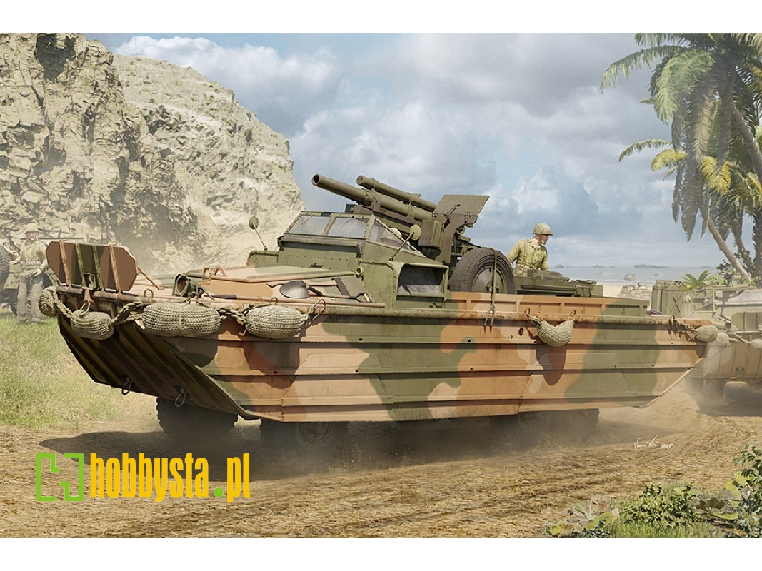 Gmc Dukw-353 With 105mm Howitzer - image 1 Gmc Dukw-353 With 105mm Howitzer - image 1