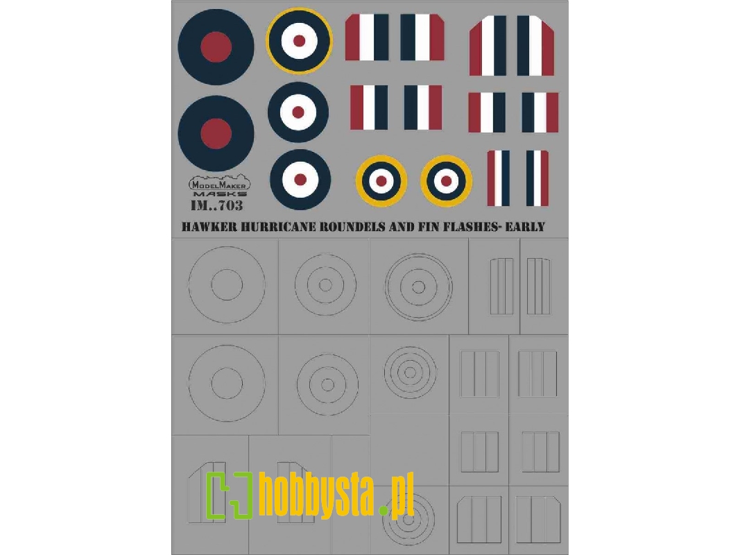 Hawker Hurricane - Roundels And Fin Flashes (Early) - image 1